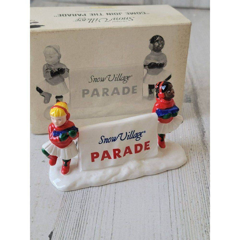 Dept 56 Come join the parade 54119 snow village accessory Xmas
